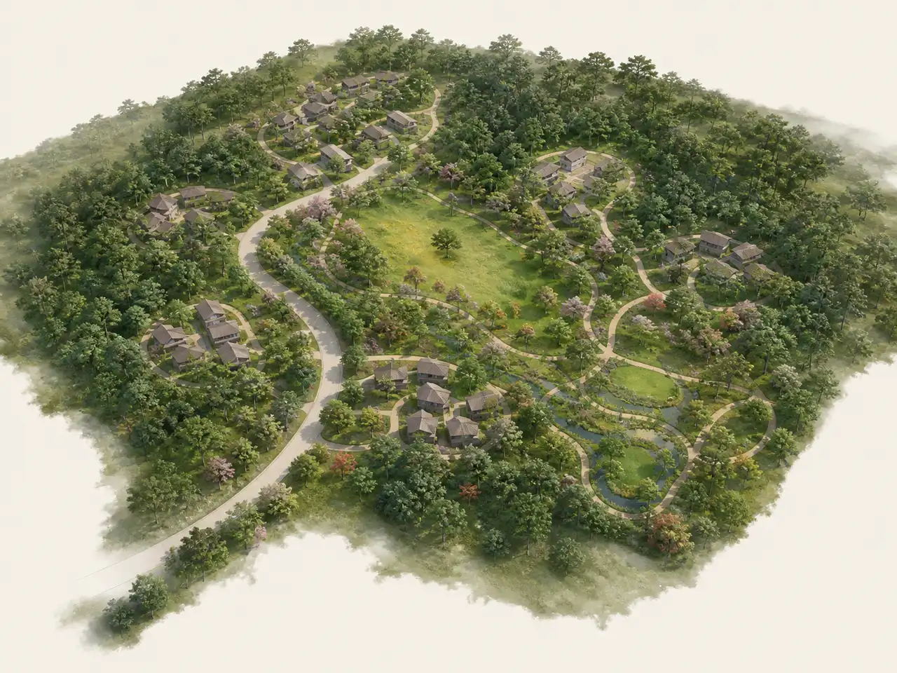 Conceptual land planning study — Prestige Indavara land bank (indicative)